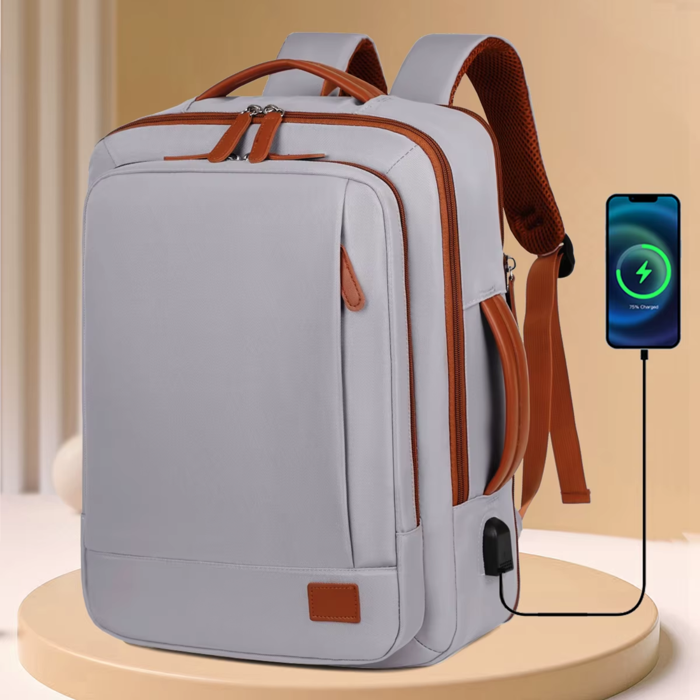 Mochila AERO TRAVEL PRO para Mujer Expandible USB