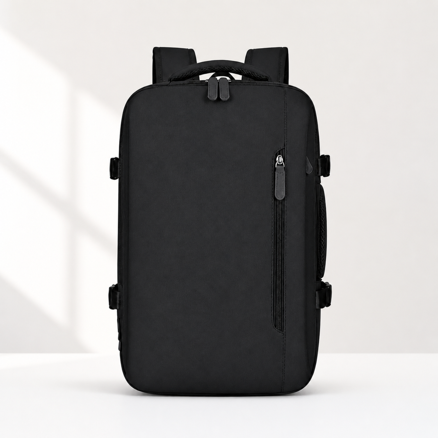 Mochila Voyager Max USB para Hombre de Viaje Expandible | Negro