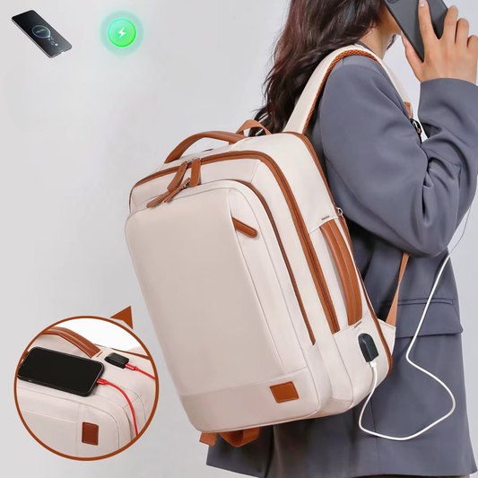 Mochila AERO TRAVEL PRO para Mujer Expandible USB