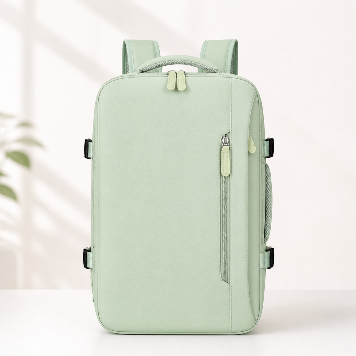 Mochila Voyager Max USB para Mujer de Viaje Expandible | Verde