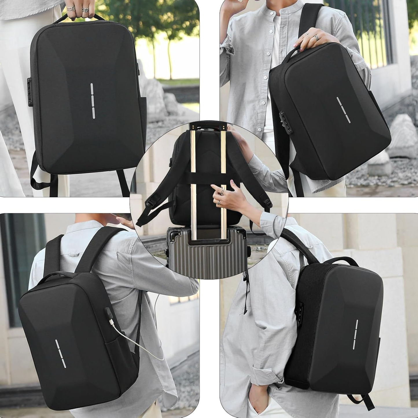 Mochila Antirrobo Premium con Candado y Puerto USB