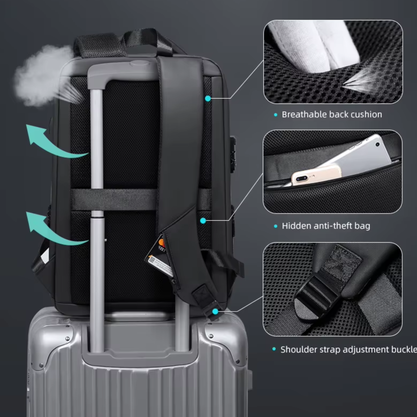 Mochila NEXUS X Antirrobo USB