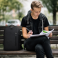 Mochila Voyager Max USB para Hombre de Viaje Expandible | Negro