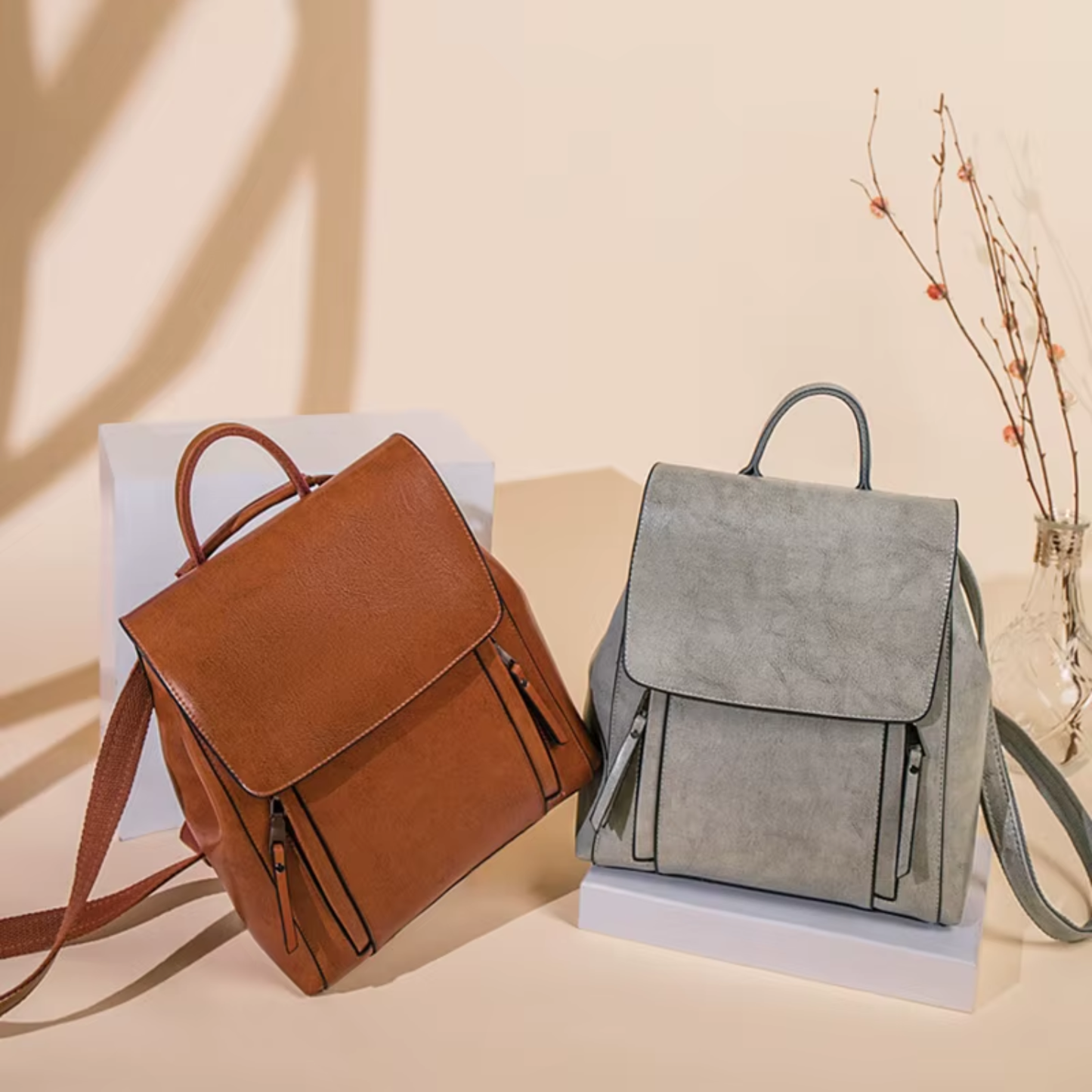 Mochila ELEGANCE CLASSIC Cuero Premium