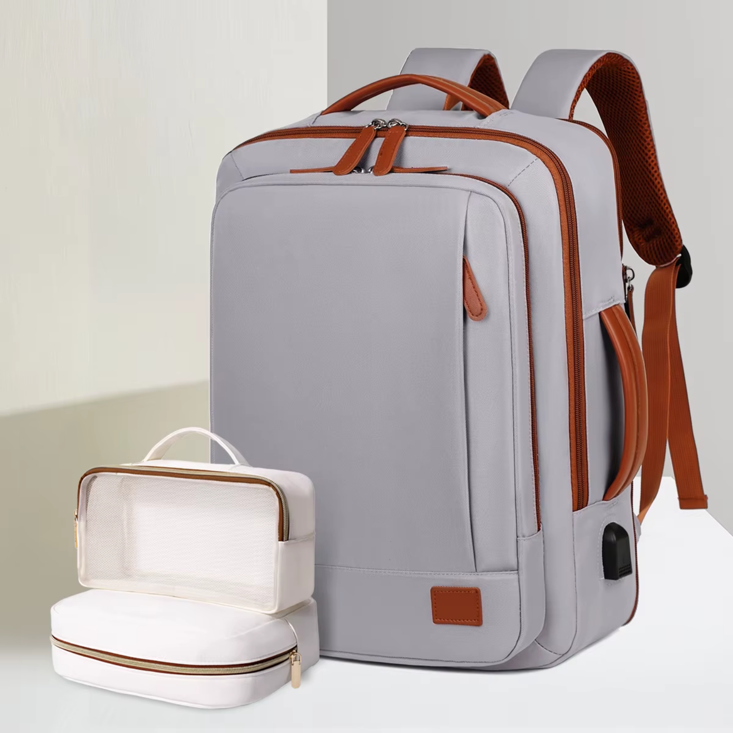 Mochila AERO TRAVEL PRO para Mujer Expandible USB