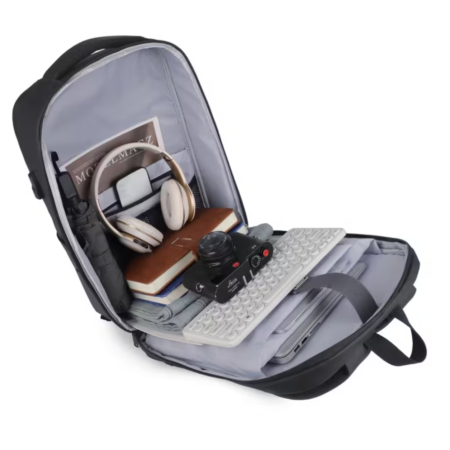 Mochila Antirrobo con Clave USB Impermeable para Laptop