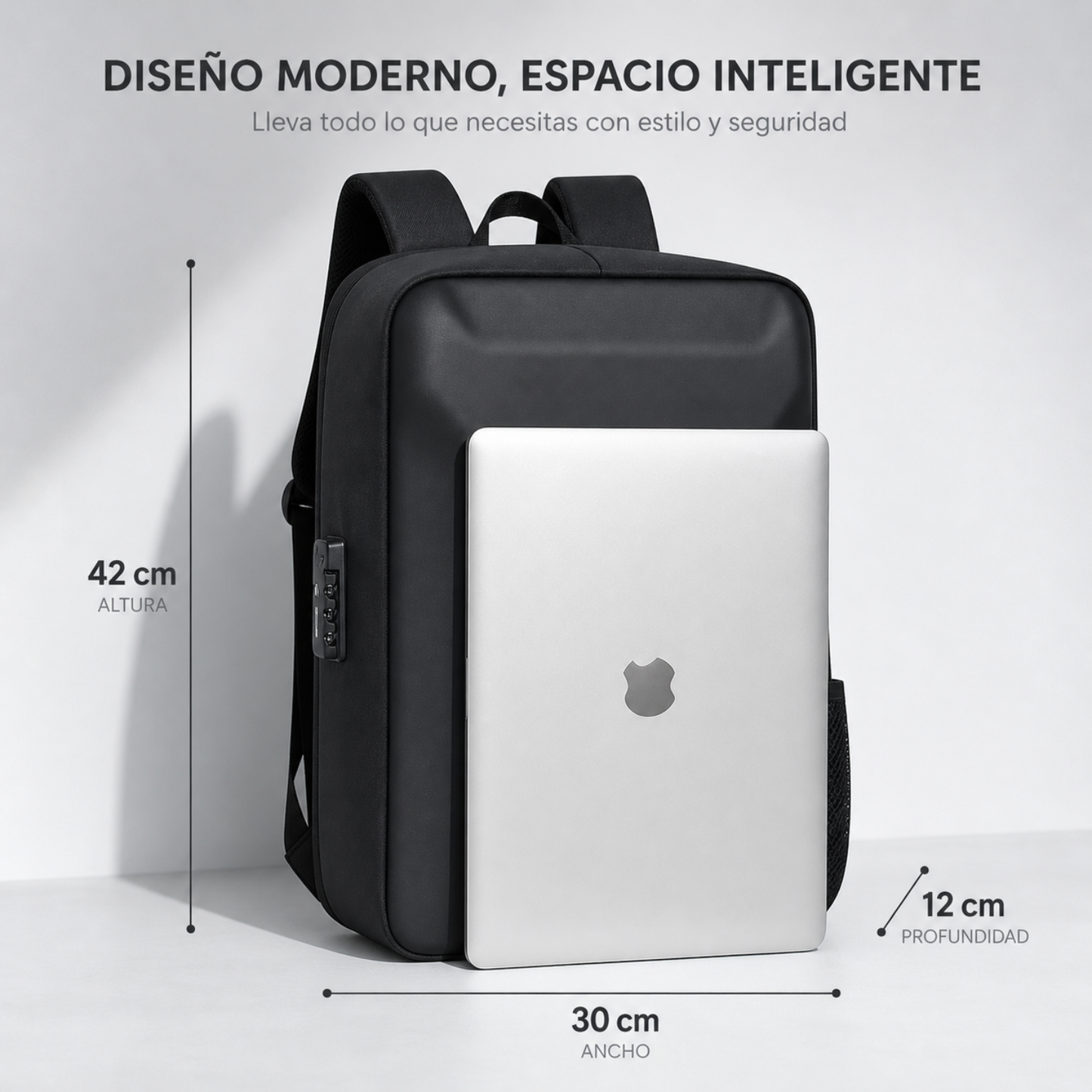 Mochila Antirrobo Premium con Candado y Puerto USB